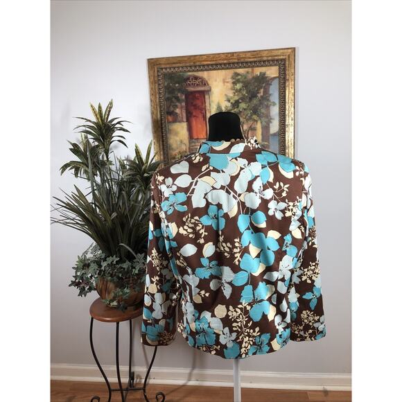 Tara Ryan Jacket Size 14 Lined Lined Womens Long sleeve Open Front Mob wife - Picture 3 of 8